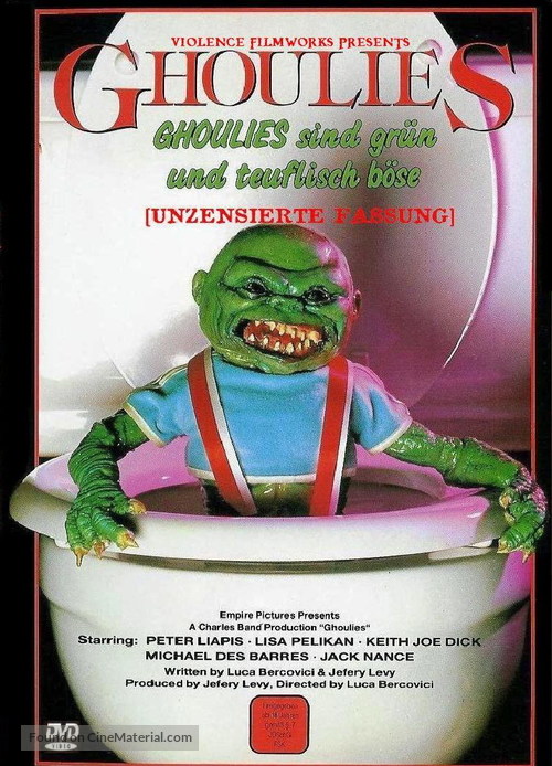 Ghoulies - German DVD movie cover