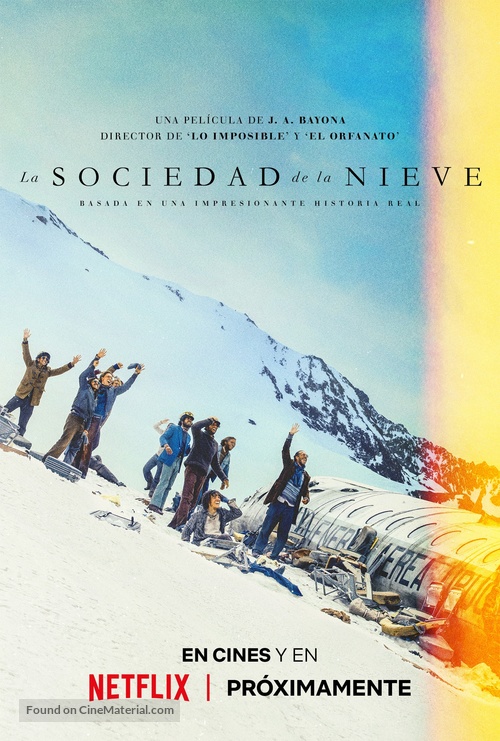 La sociedad de la nieve - Spanish Movie Poster