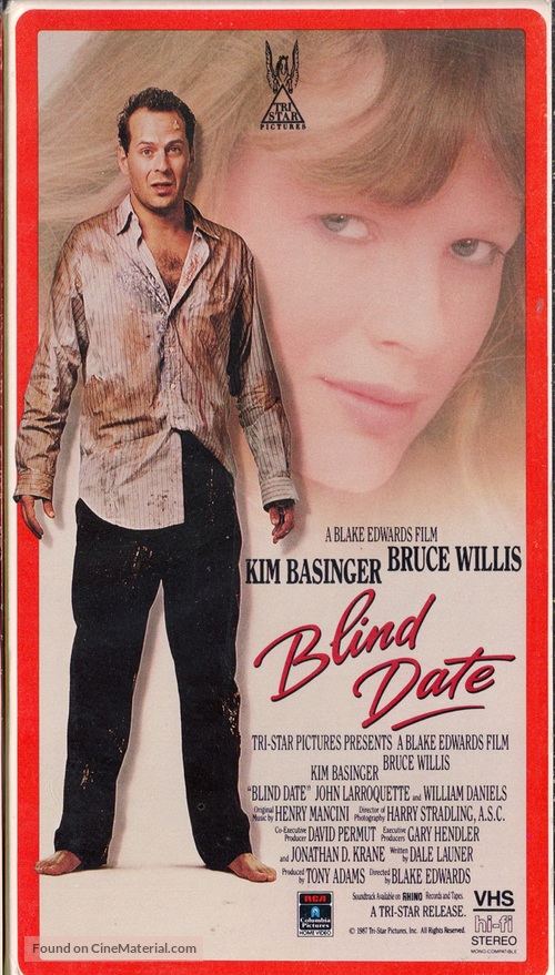 Blind Date - VHS movie cover