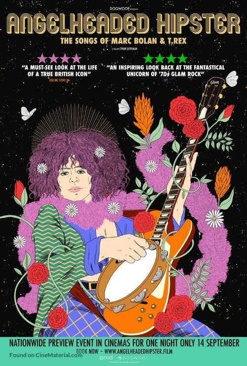 Angelheaded Hipster: The Songs of Marc Bolan &amp; T. Rex - British Movie Poster