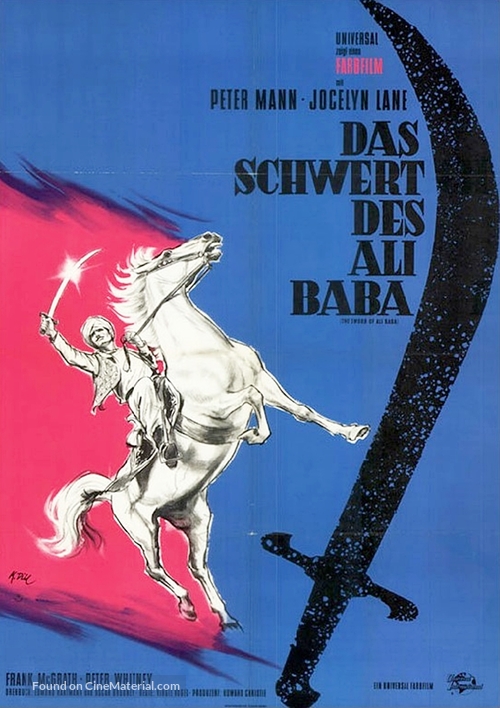 The Sword of Ali Baba - German Movie Poster