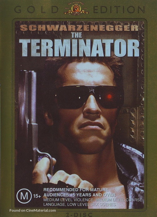 The Terminator - Australian DVD movie cover