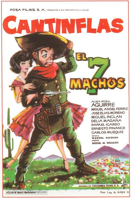 Siete machos, El - Spanish Movie Poster