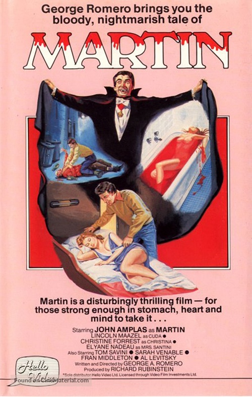 Martin - British VHS movie cover