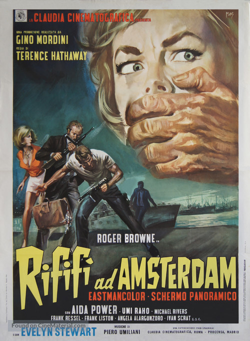 Rifif&iacute; ad Amsterdam - Italian Movie Poster