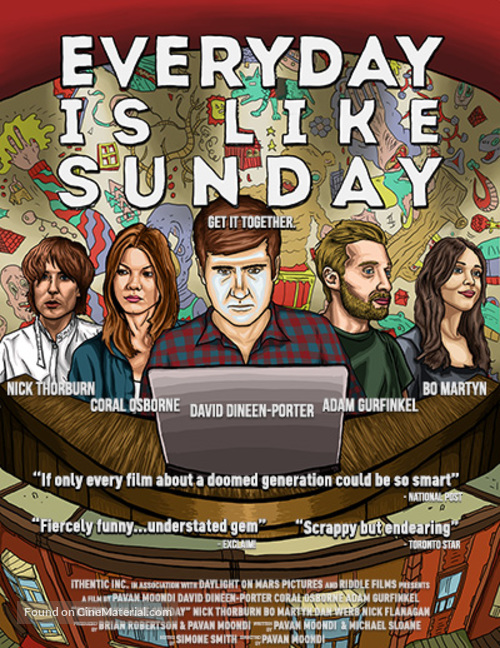 Everyday Is Like Sunday - Canadian Movie Poster