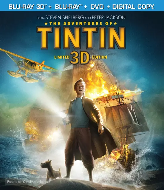 The Adventures of Tintin: The Secret of the Unicorn - Blu-Ray movie cover