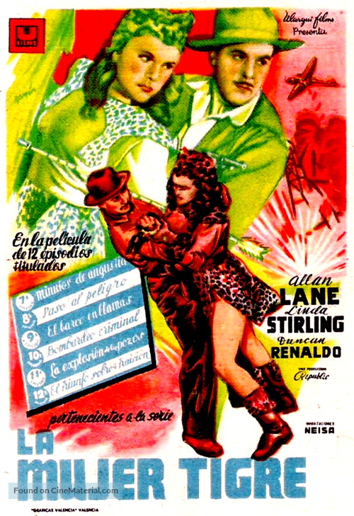 The Tiger Woman - Spanish Movie Poster