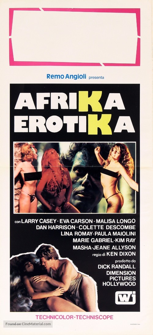 The Erotic Adventures of Robinson Crusoe - Italian Movie Poster