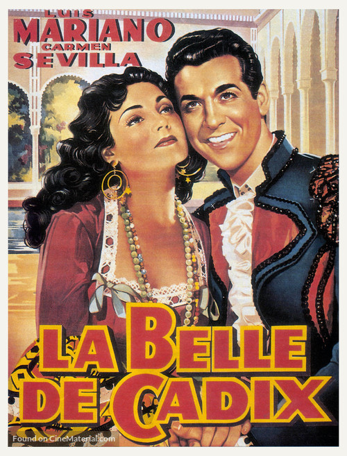 La belle de Cadix - Belgian Movie Poster