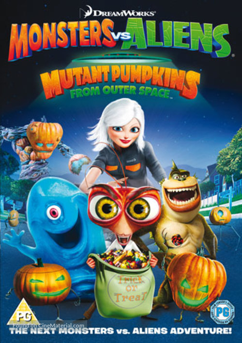 Monsters vs Aliens: Mutant Pumpkins from Outer Space - British DVD movie cover