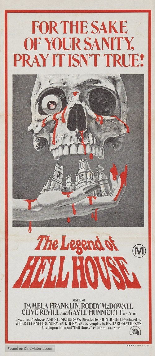 The Legend of Hell House - Australian Movie Poster