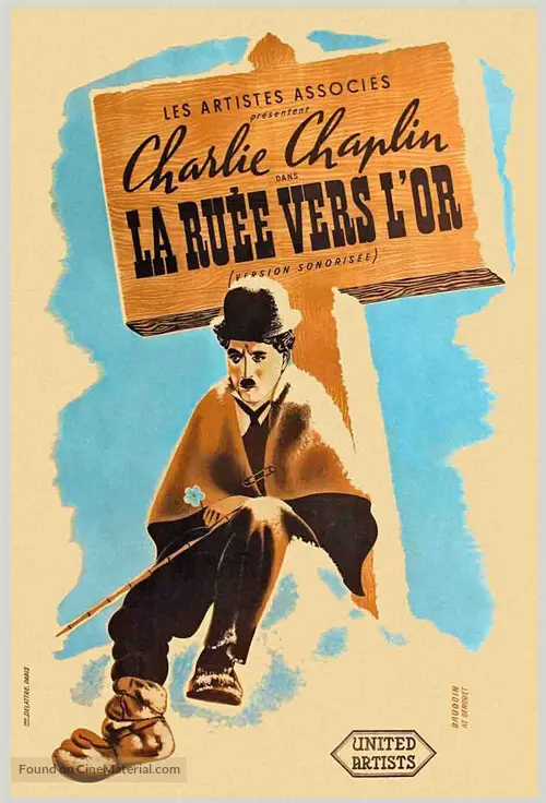 The Gold Rush 1925 French Movie Poster The Gold Rush 1925 French Movie Poster