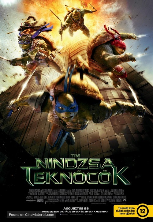 Teenage Mutant Ninja Turtles - Hungarian Movie Poster