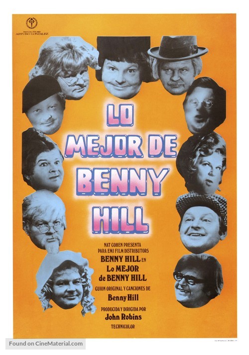 The Best of Benny Hill - Spanish Movie Poster