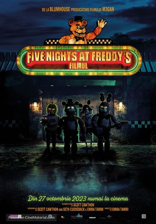 Five Nights at Freddy&#039;s - Romanian Movie Poster