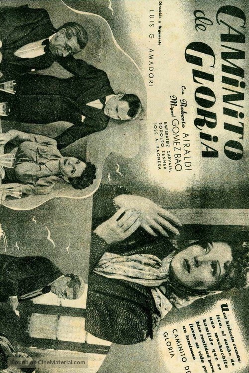 Caminito de Gloria - Argentinian Movie Poster