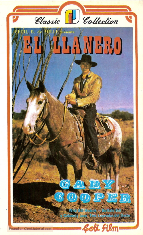 The Plainsman - Argentinian VHS movie cover