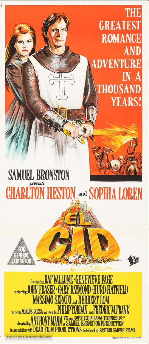 El Cid - Australian Movie Poster