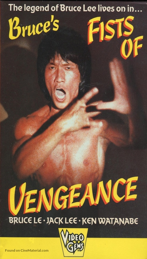 Bruce&#039;s Fists of Vengeance - VHS movie cover