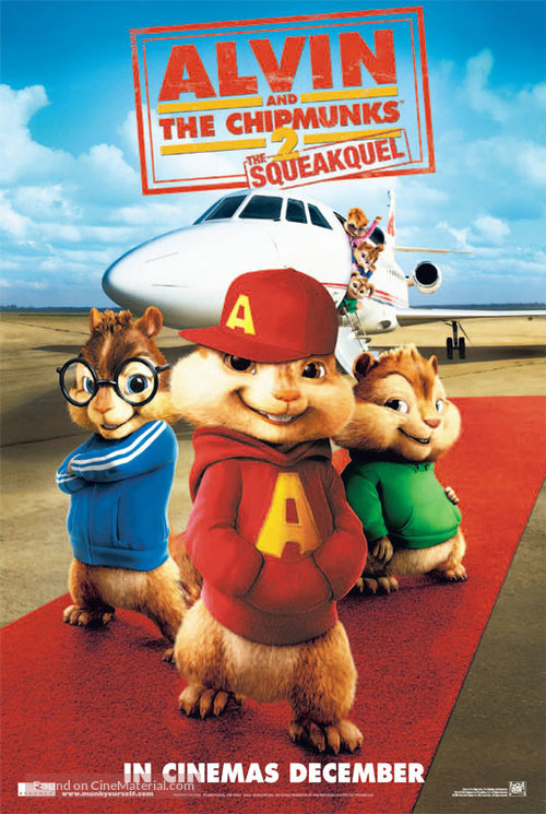 Alvin and the Chipmunks: The Squeakquel - British Movie Poster