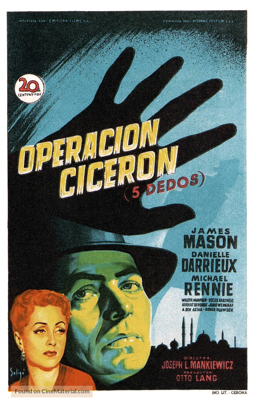 5 Fingers - Spanish Movie Poster