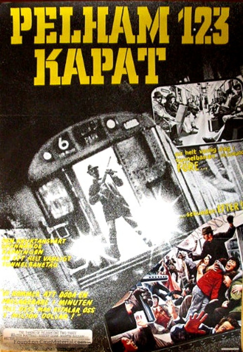 The Taking of Pelham One Two Three - Swedish Movie Poster