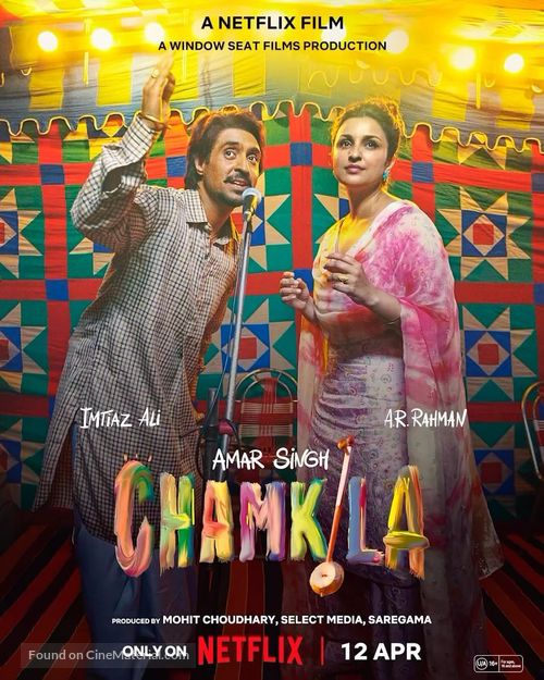 Amar Singh Chamkila - Indian Movie Poster