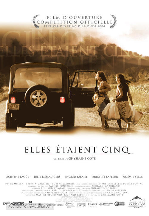 Elles &eacute;taient cinq - Canadian Movie Poster