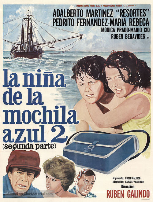 La ni&ntilde;a de la mochila azul 2 - Mexican Movie Poster