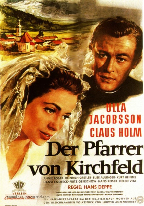 Der Pfarrer von Kirchfeld - German Movie Poster