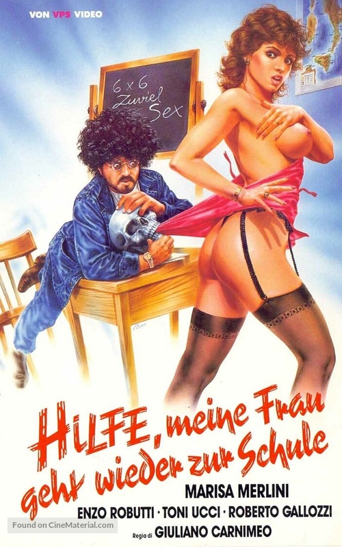 Mia moglie torna a scuola - German VHS movie cover