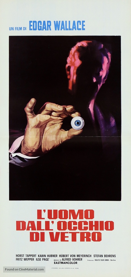 Der Mann mit dem Glasauge - Italian Movie Poster