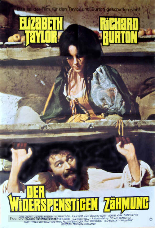 The Taming of the Shrew - German Theatrical movie poster