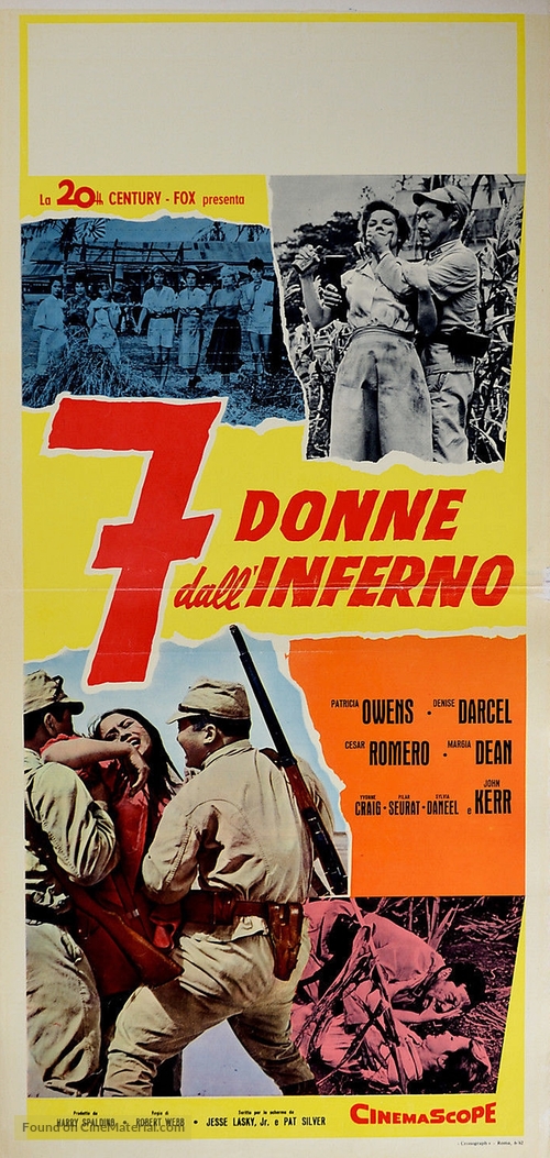 The Seven Women from Hell - Italian Movie Poster