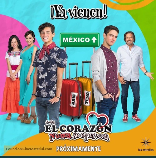 &quot;El coraz&oacute;n nunca se equivoca&quot; - Mexican Movie Poster