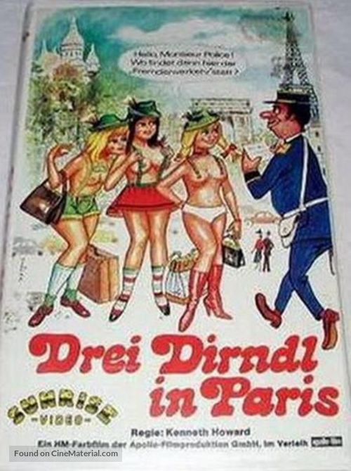 Drei Dirndl in Paris - German Movie Poster