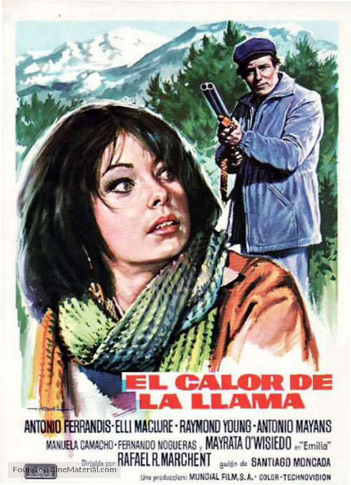 El calor de la llama - Spanish Movie Poster