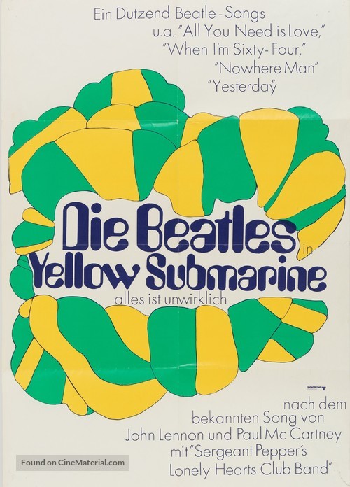 Yellow Submarine - German Movie Poster