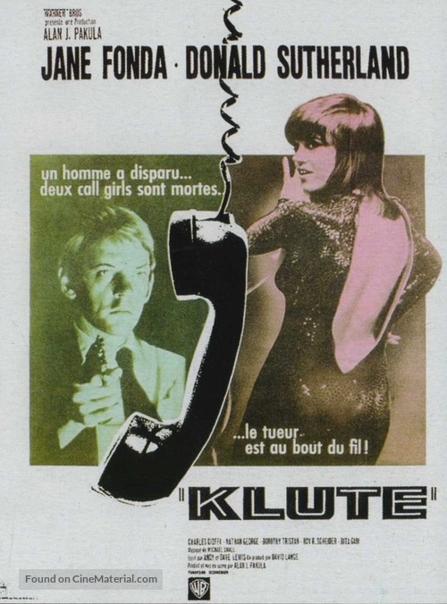 Klute - French Movie Poster