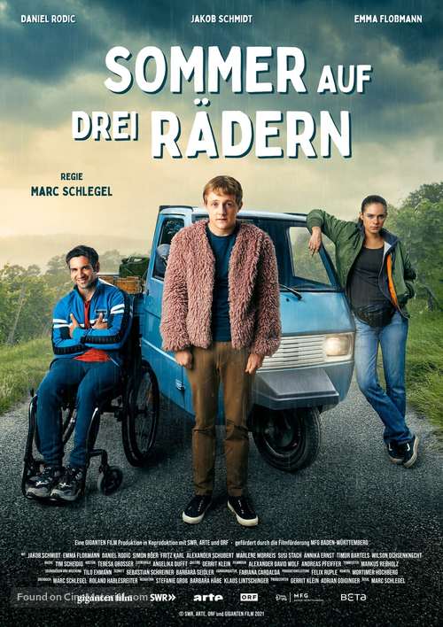 Sommer auf drei R&auml;dern - German Movie Poster