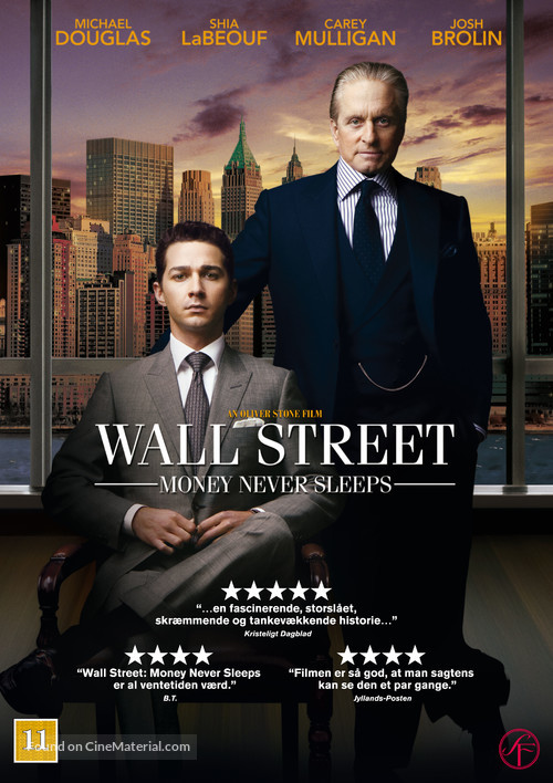 Wall Street: Money Never Sleeps - Danish Movie Cover