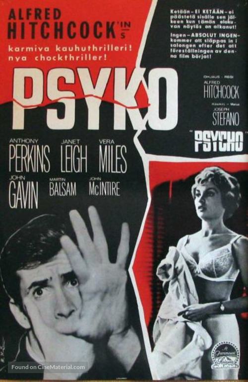 Psycho - Finnish Movie Poster