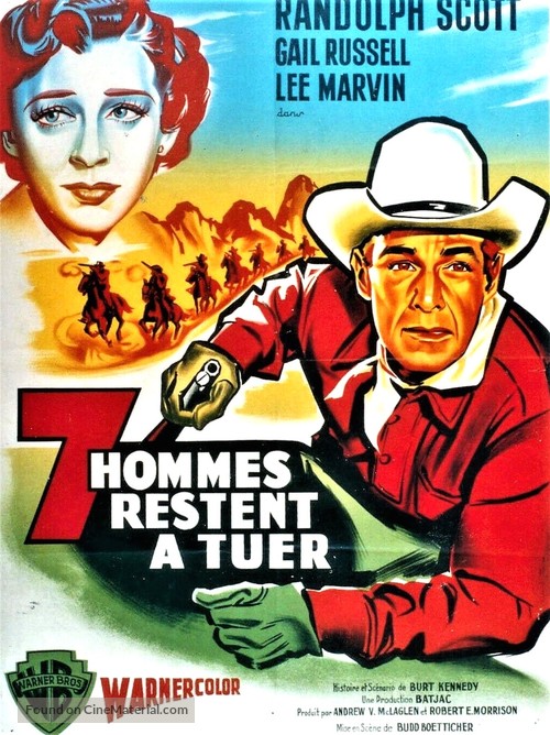 Seven Men from Now - French Movie Poster