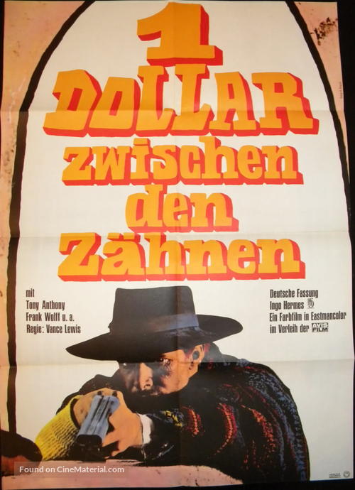 Un dollaro tra i denti - German Movie Poster