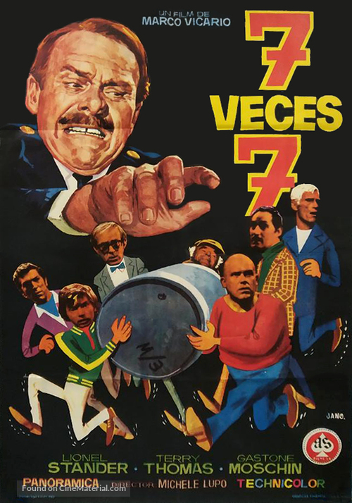 Sette volte sette - Spanish Movie Poster