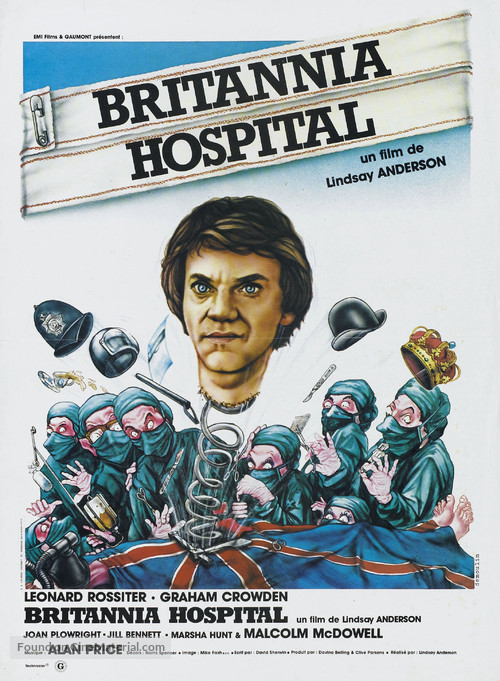 Britannia Hospital - French Movie Poster