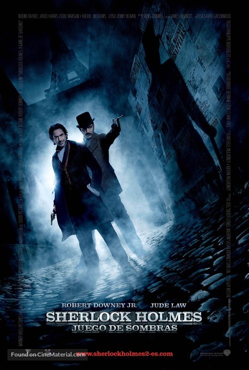 Sherlock Holmes: A Game of Shadows - Spanish Movie Poster