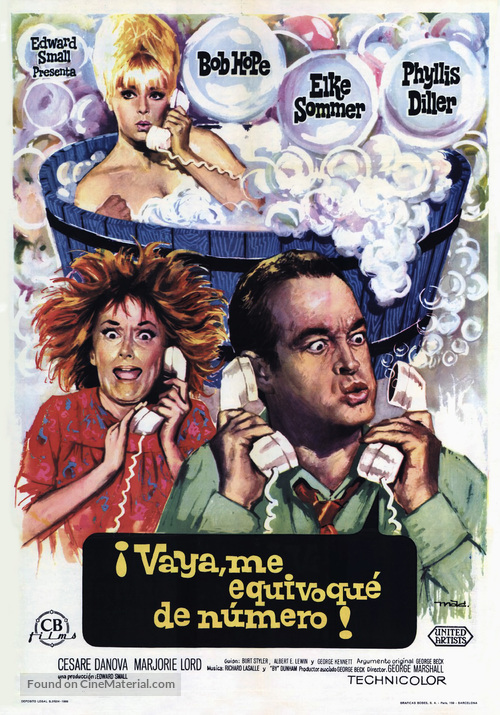 Boy, Did I Get a Wrong Number! - Spanish Movie Poster