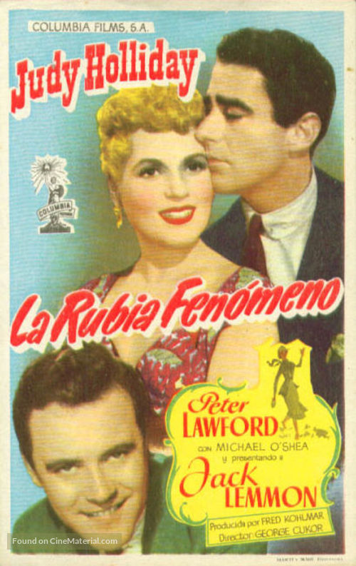 It Should Happen to You - Spanish Movie Poster